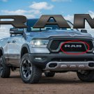 Matte Black Front Grille Nameplate LETTERS 19-21 DODGE RAM 1500 2500 3500 Limited Rebel 68311411AA