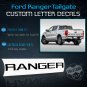 matte black Tailgate 3D Inlay Insert Letters Stickers badge Emblem Not Decals for Ranger 2019 2020