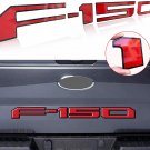 Tailgate 3D Inlay Raised Insert Letters Stickers for 18-20 Ford F150 Gloss Red with Black Border