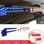 red US flag Tailgate 3D Inlay Raised Insert Letters Stickers badge fit for 18-20 Ford F150