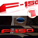 Matte Red Tailgate 3D Inlay Raised Insert Letters Stickers badge fit for 18-20 Ford F150