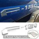 chrome Tailgate 3D Inlay Raised Insert Letters Stickers badge fit for 18-20 Ford F150