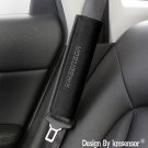 Black suede leather car Seat Belt Shoulder Protector Pad,Shoulder Strap Covers Harness Pads 2pcs lot