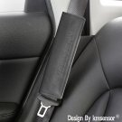 Grey suede leather car Seat Belt Shoulder Protector Pad,Shoulder Strap Covers Harness Pads 2pcs lot