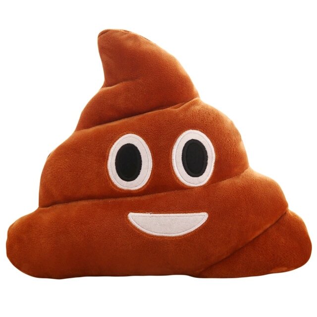 20CM Funny Poop Emoji Pillows Toys Chair Cushion Home Decor Smiley ...