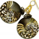 Black Gold Earrings