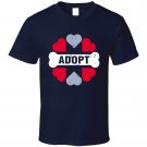 Animal Adopt Hearts And Bone T Shirt