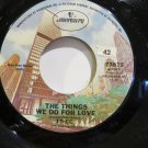 10 CC THE THINGS WE DO FOR LOVE / HOT TO TROT MERCURY 45 RPM # 73875 NEAR MINT