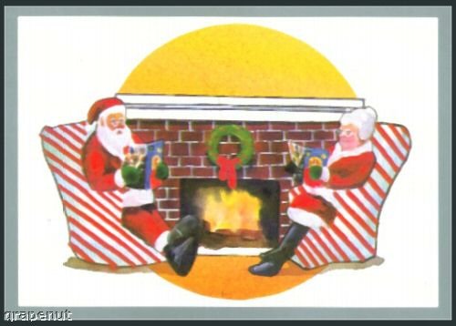 '91 Tuff Stuff Santa Claus & Mrs Claus Card Rare!