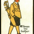 1920's Mr Green Happy Family Uncataloged Golf Card!
