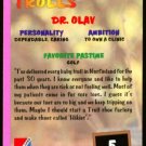 1993 Norfin Troll Golf Card #5 Dr. Olav Non-cataloged!