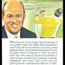 1981 True Value Hardware Sam Snead Golf Card Rare!