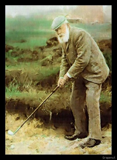Old Tom Morris Bally Art Golf Card Portrait Series /18