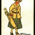 1920's Mrs Green Happy Family Uncataloged Golf Card!