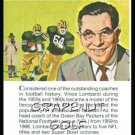 1981 True Value Hardware Vince Lombardi Card Rare!