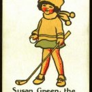 1920's Susan Green Happy Family Uncataloged Golf Card!
