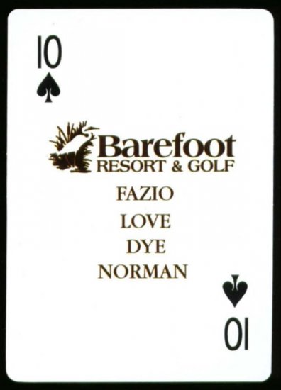 Davis Love Greg Norman Pete Dye Tom Fazio Golf Card