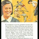 1981 True Value Babe Zaharias Didriksen Golf Card