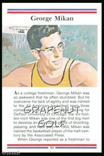 1981 True Value Hardware George Mikan Card Rare!