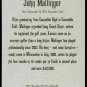 JOHN MALLINGER 2011 UD GOODWIN CHAMPION PGA ROOKIE GOLF CARD RC #47 LONG BEACH