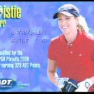 CRISTIE KERR SOLHEIM CUP 2006 LPGA TOUR ADT CHAMPIONSHIP MAJOR CHAMP GOLF CARD