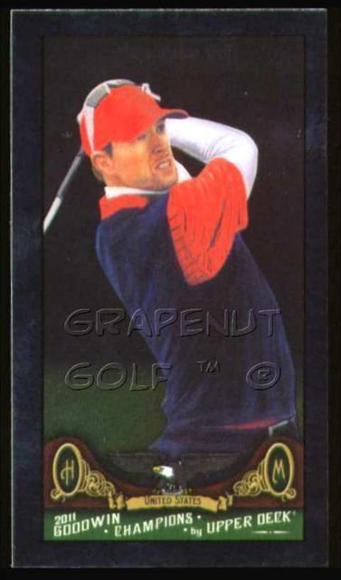 HUNTER MAHAN 2011 UD GOODWIN SILVER MINI PRESIDENTS CUP PGA TOUR 124 SP 88 MADE