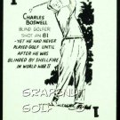 RIPLEYS BELIEVE IT OR NOT BOSWELL BLIND GOLF OLD GAME CARD OBSCURE SCARCE CARD