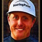 PHIL MICKELSON BRITISH OPEN MASTERS 2007 BALLY ART GOLF CARD /18 RYDER CUP