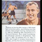 JACK SHARKEY TRUE VALUE WORLD HEAVYWEIGHT BOXING CHAMPIONSHIP CARD BOSTON GOB