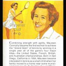 MAUREEN CONNOLLY TRUE VALUE TENNIS 9 GRAND SLAMS HOF SPORT CARD ATHLETE OF YEAR