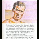 GLENN CUNNINGHAM OLYMPICS TRUE VALUE TRACK & FIELD MILE RUNNING CARD KANSAS HOF