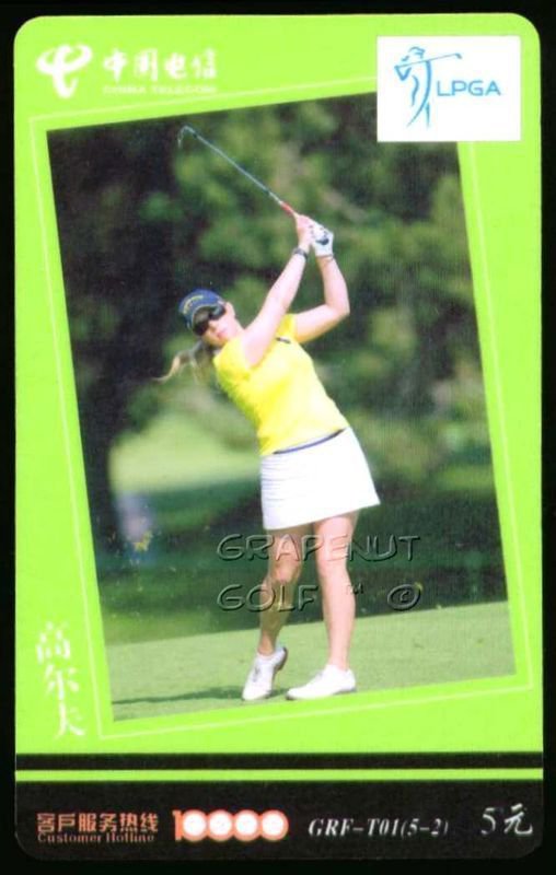 MORGAN PRESSEL SOLHEIM CUP TEAM USA 2010 LPGA LOGO SP SEXY GLASSES GOLF CARD 2/5