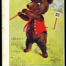 1908 SPORTY BEARS POSTCARD ON THE LINKS ULLMAN MFG NY HIGHTSTOWN NJ POSTMARK