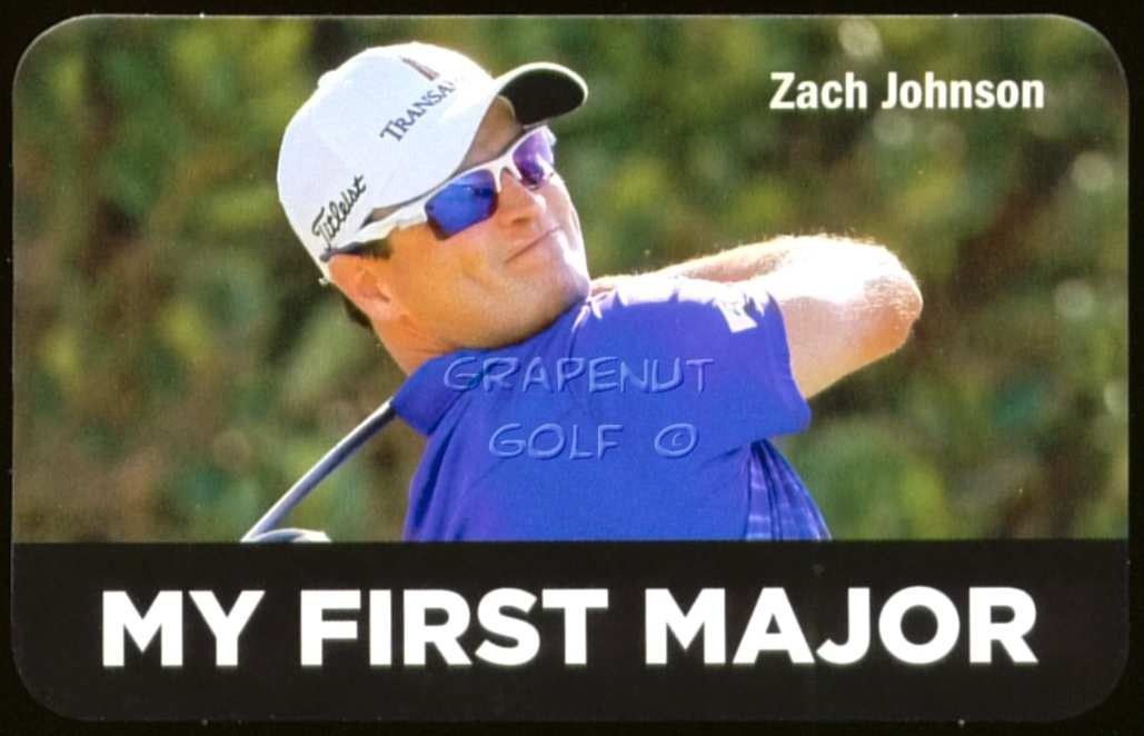 ZACH JOHNSON 2014 TITLEIST MY FIRST MAJOR PROMO CARD MASTERS CHAMPION VERY RARE