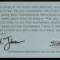 ZACH JOHNSON 2014 TITLEIST MY FIRST MAJOR PROMO CARD MASTERS CHAMPION VERY RARE