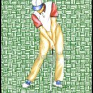 VINTAGE OLD GOLFER GREEN THATCH SINGLE PLAYING SWAP COLLECTIBLE GOLF POKER CARD