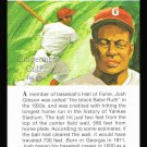 JOSH GIBSON TRUE VALUE NEGRO LEAGUE BASEBALL HOF CARD HOMESTAND GRAYS ALL STAR