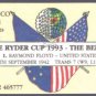 RAY FLOYD 1994 RITCHIE RYDER CUP BELFRY GOLF CARD SCARCE
