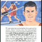 GENE TUNNEY TRUE VALUE HEAVYWEIGHT BOXING CHAMPION LEGEND HOF CARD ONLY 1 LOSS