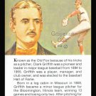 CLARK GRIFFITH TRUE VALUE OLD FOX BASEBALL HOF CARD NMT WASHINGTON SENATORS