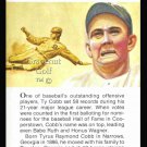 TY COBB TRUE VALUE DETROIT TIGERS HOF WORLD SERIES BASEBALL CARD