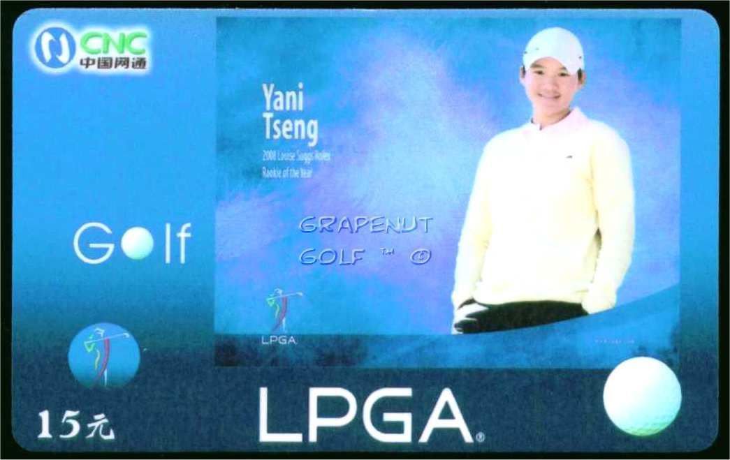 YANI TSENG 2009 CNC CURRENT WORLD #5 GOLF CARD NMT XRC