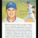 ALLIE REYNOLDS TRUE VALUE CLEVELAND INDIAN NY YANKEES WORLD SERIES BASEBALL CARD