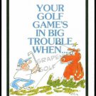 DEAN VIETOR CARTOON BEAR DOUBLE SIDED SINGLE PLAYING SWAP COLLECTIBLE GOLF CARD