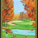 OLD ARTIST FRAN MAWICKE GOLD FALL SINGLE PLAYING SWAP COLLECTIBLE GOLF CARD