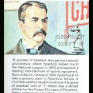 ALBERT SPALDING TRUE VALUE CHICAGO BOSTON STOCKING CARD NM-MT