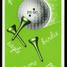 PO-DO PEAU DOUX GOLF BALL ADVERTISING WALGREENS SINGLE PLAYING SWAP GOLF CARD