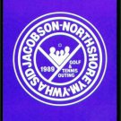 1989 GOLF & TENNIS OUTING BLUE DESIGN SINGLE PLAYING SWAP COLLECTIBLE GOLF CARD