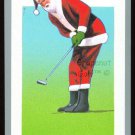 SANTA CLAUS 1991 TUFF STUFF CHRISTMAS STOCKING STUFFER GOLF CARD TOUGH ISSUE