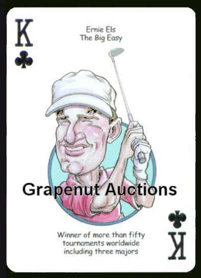 ERNIE ELS US BRITISH OPEN PGA TOUR CHAMPION GOLF SINGLE PLAYING SWAP ROOKIE CARD